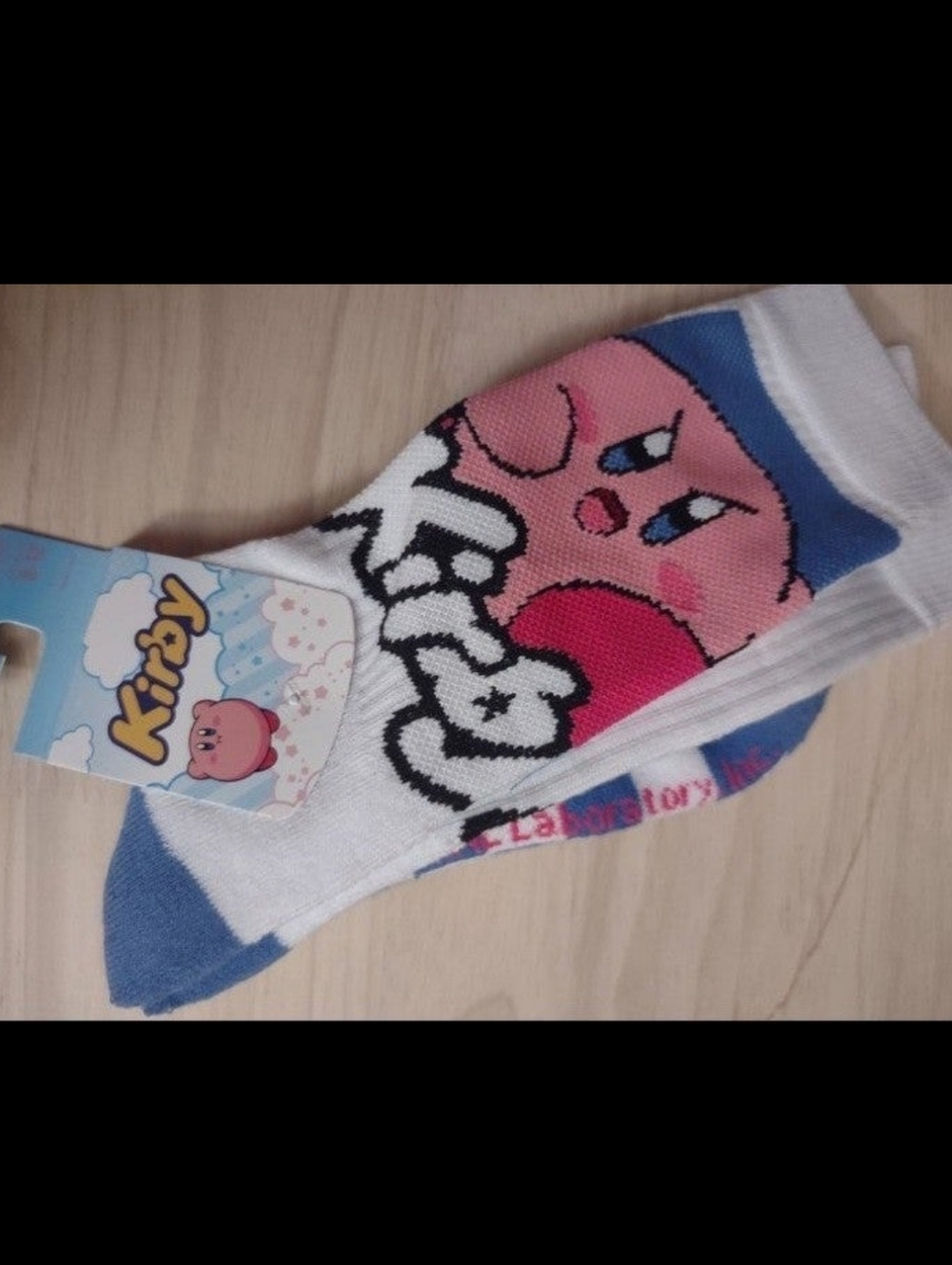 Kirby Print Long Athletic Socks Kawaii Y2K Anime Video Game Nintendo